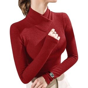 MINUOYI crossover neck thermal top XS